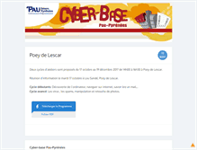 Tablet Screenshot of cyberbase.agglo-pau.fr